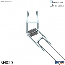 SH020 Magnetic Shower Screen Seal (6mm glass)